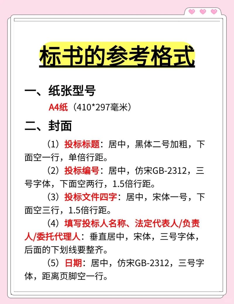 标书排版